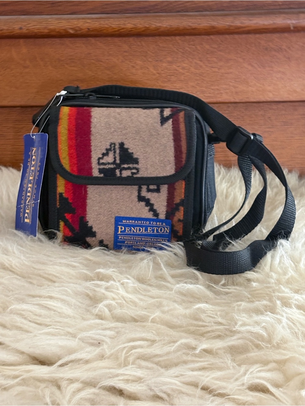 NWT Pendleton Wool CD/DVD Belt Bag with Crossbody Strap